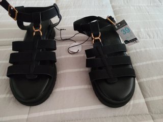Sandalias Negras Primark Talla 39