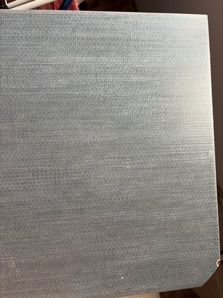 Baldosa cerámica efecto textil azul