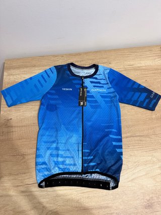 Maillot de Ciclismo Garmin Azul