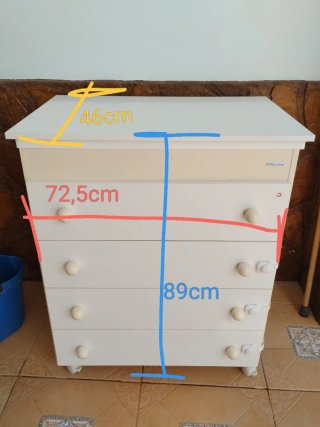 Mueble cambiador bañera bebé Micuna