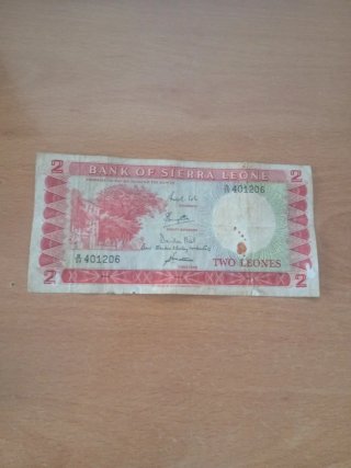 Billete 2 Leones Sierra Leona 1964