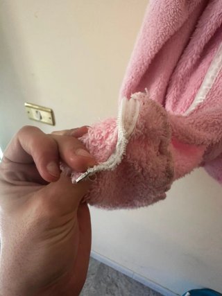 Giacca peluche bunny kawaii oversize morbida cozy