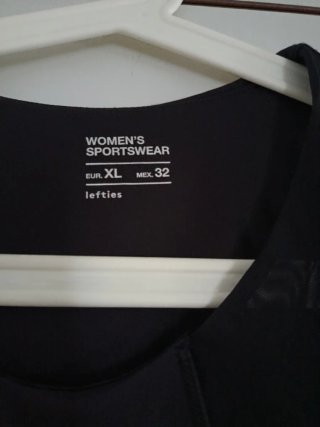 Sujetador deportivo negro XL Lefties