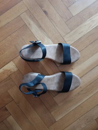 Sandalias negras tacón mujer talla 37
