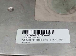 504447 9623038780 centralita motor uce fiat ulysse