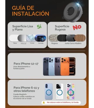 Soporte magnético para móvil