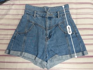 Pantalón corto tejano mujer