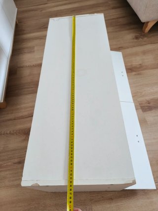 Mueble TV blanco con cajones precio negociable