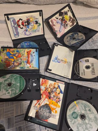 Lote 5 juegos PS2 JAP RPG Dragón Quest Tales