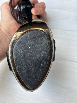 Sandalias Uterque Negro y Oro Talla 36