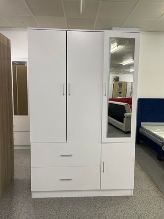 Armario blanco con espejo y cajones + Envio Gratis