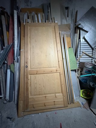 Puerta Corredera de Madera de Pino