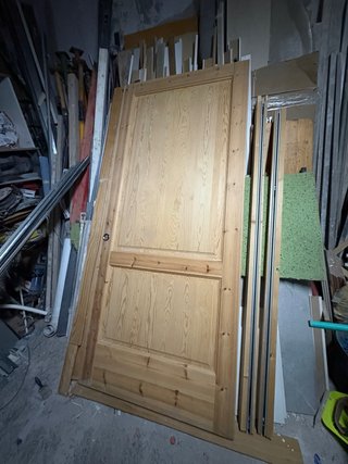 Puerta Corredera de Madera de Pino