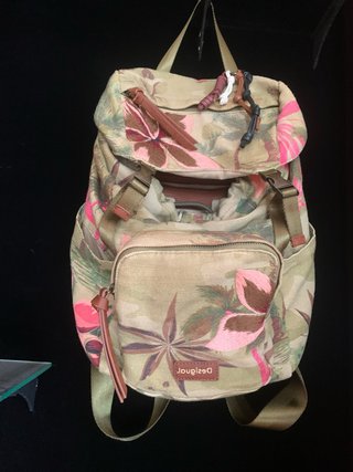 Mochila Desigual Verde con Flores