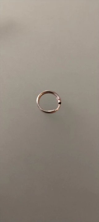 Pendiente aro plata