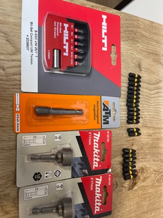 Pack de puntas y vasos para atornillar