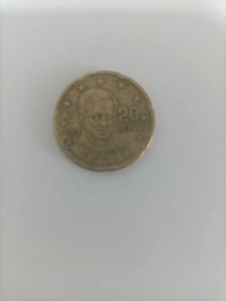 Moneda 20 céntimos Grecia 2002 moneda antra