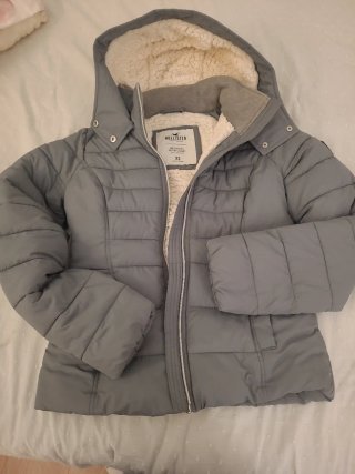 Chaqueta Hollister Mujer Talla XS Gris