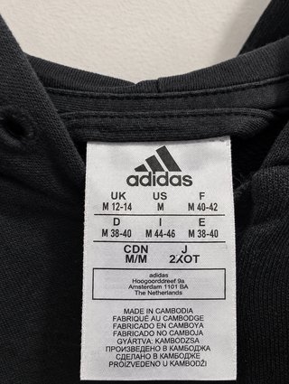 Sudadera Adidas Negra Full Zip 3 Rayas