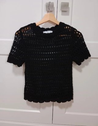 Conjunto jersey y falda negro/azul T.S