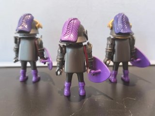 Playmobil Escudo Morado Dragón Amarillo