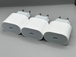 Lote 3 Cargadores Apple 20W USB-C Original
