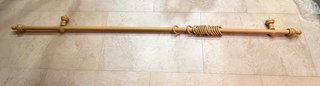 Asta per tende in legno di rovere