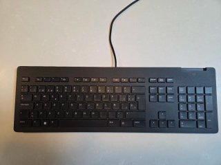 Teclado y ratón HP con cable