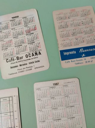 Colección de calendarios antiguos