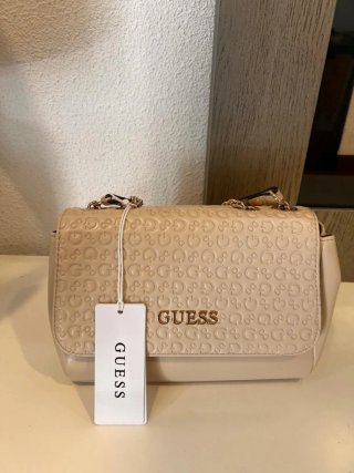 Bolso Bandolera Guess Beige