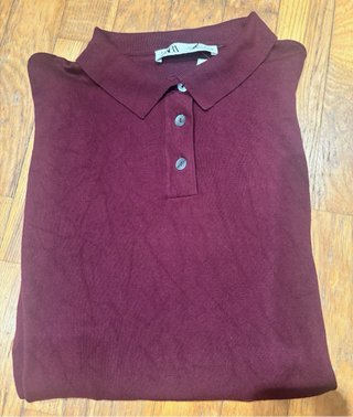Polo Zara Morado Talla L