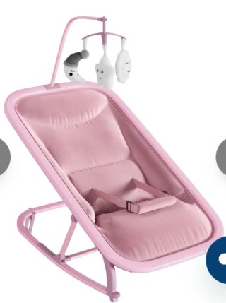 Hamaca balancin para bebé rosa. Nuevo