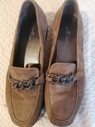 Mocasines Reqins Nude con Cadena