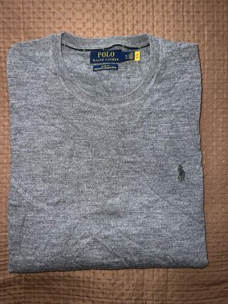 Maglioncino Polo Ralph Lauren Lana Merino Grigio X