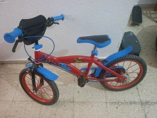 Bicicleta Infantil Roja Spiderman