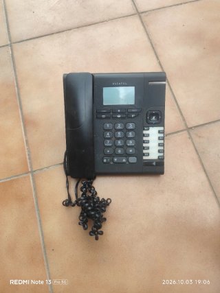 Teléfono fijo Alcatel negro