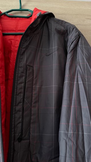 Chaqueta Reversible Nike Roja y Gris XXL