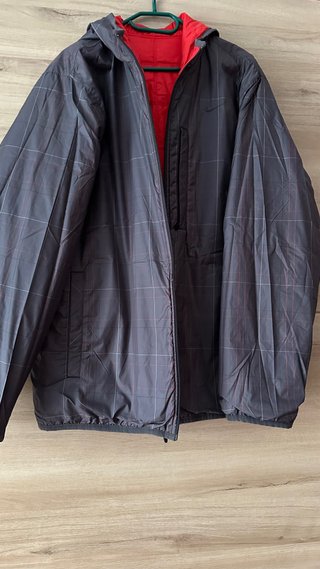 Chaqueta Reversible Nike Roja y Gris XXL