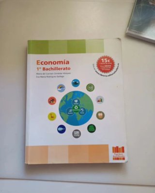 Libró de 1º de bachillerato, economía