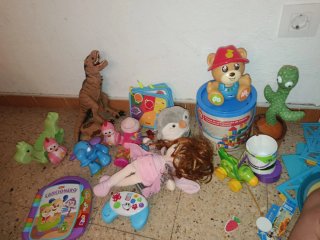Bolsa con juguetes