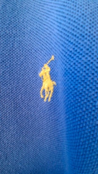 Polo Ralph Lauren Azul con Cuello de Cuadros -...