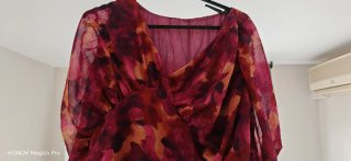 Vestido Fiesta Floral Buganvilla Talla XXL
