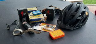 Casco de bicicleta y accesorios