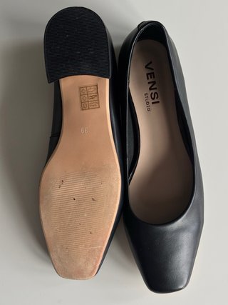 Zapatos de Piel Vensi Studio Negros Talla 39