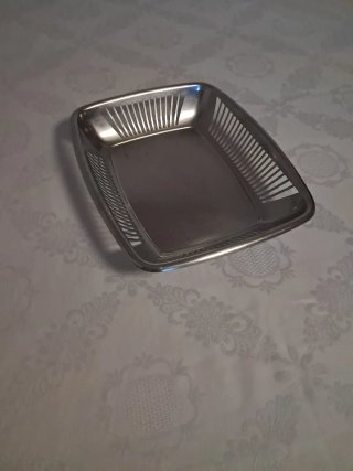 Bandeja Acero Inoxidable 28x23 cm