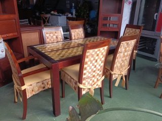 Mesa comedor teka con sillas