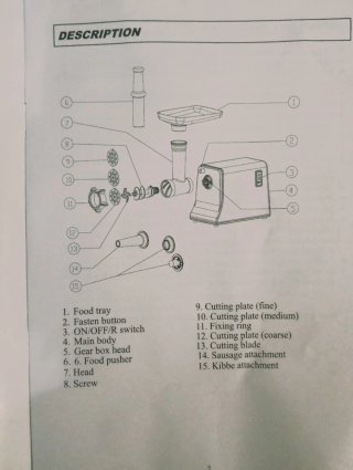 Picadora de carne eléctrica