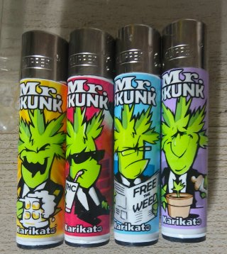 Set de 4 Mecheros Clipper Mr. Skunk