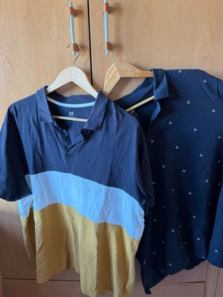 Pack 2 Polos H&M L.O.G.G. Talla XL