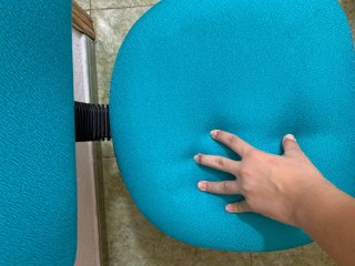 Silla de estudio turquesa